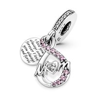 Charm Pandora Donna Pandora Moments in Argento Cubic Zirconia 791468C01 - 791468C01